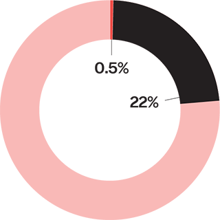 Chart: Black population received half of a percent of funding in Charlotte, North Carolina.